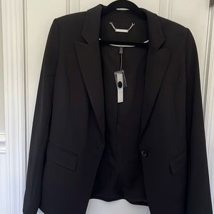 White House Black Market Belted Soft Black Blazer Brand new. Size 10.
